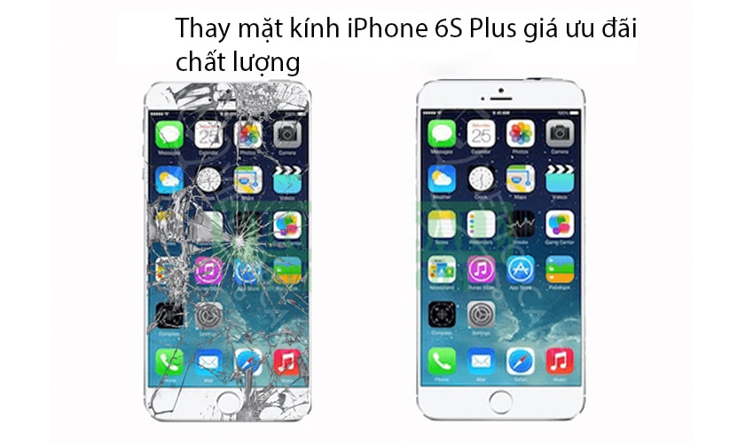 ép kính iphone 6s Plus giá rẻ đà nẵng